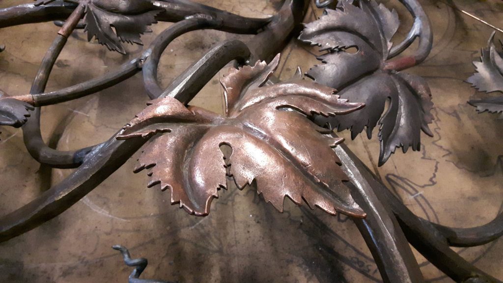 Galloway vine leaf detail