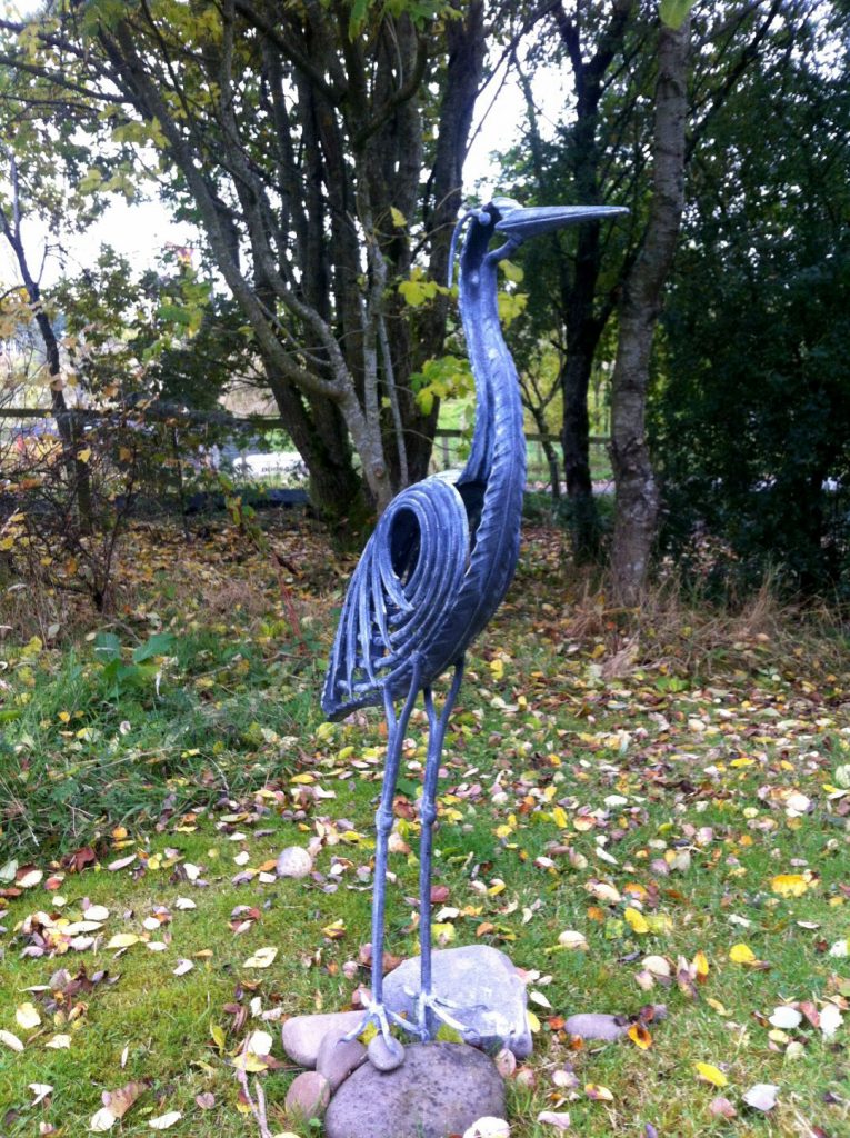 Heron sculpture