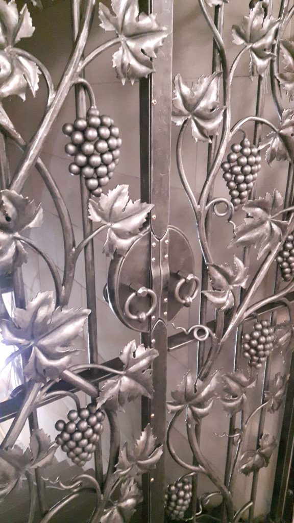 Wine cellar gate detail